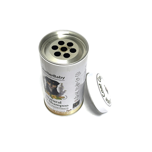 White Round Tin Can <b>Metal</b> <b>Box</b> Dog Dry Shampoo Packaging Container 113g Round <b>Metal</b> <b>Box</b> Towel Packaging <b>Box</b> - Product Image 3
