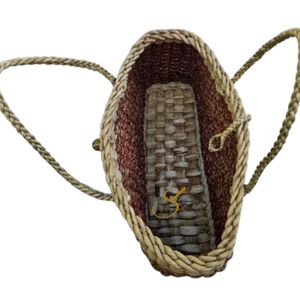 Sac fourre-tout artisanal en jacinthe d'eau – Sac naturel fait main - Product Image 3