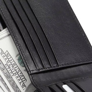 Solid Hot Selling Men's Leather <b>Wallet</b> Card Holder <b>RFID</b> <b>Blocking</b> Customizable Low MOQ Wholesale - Product Image 5