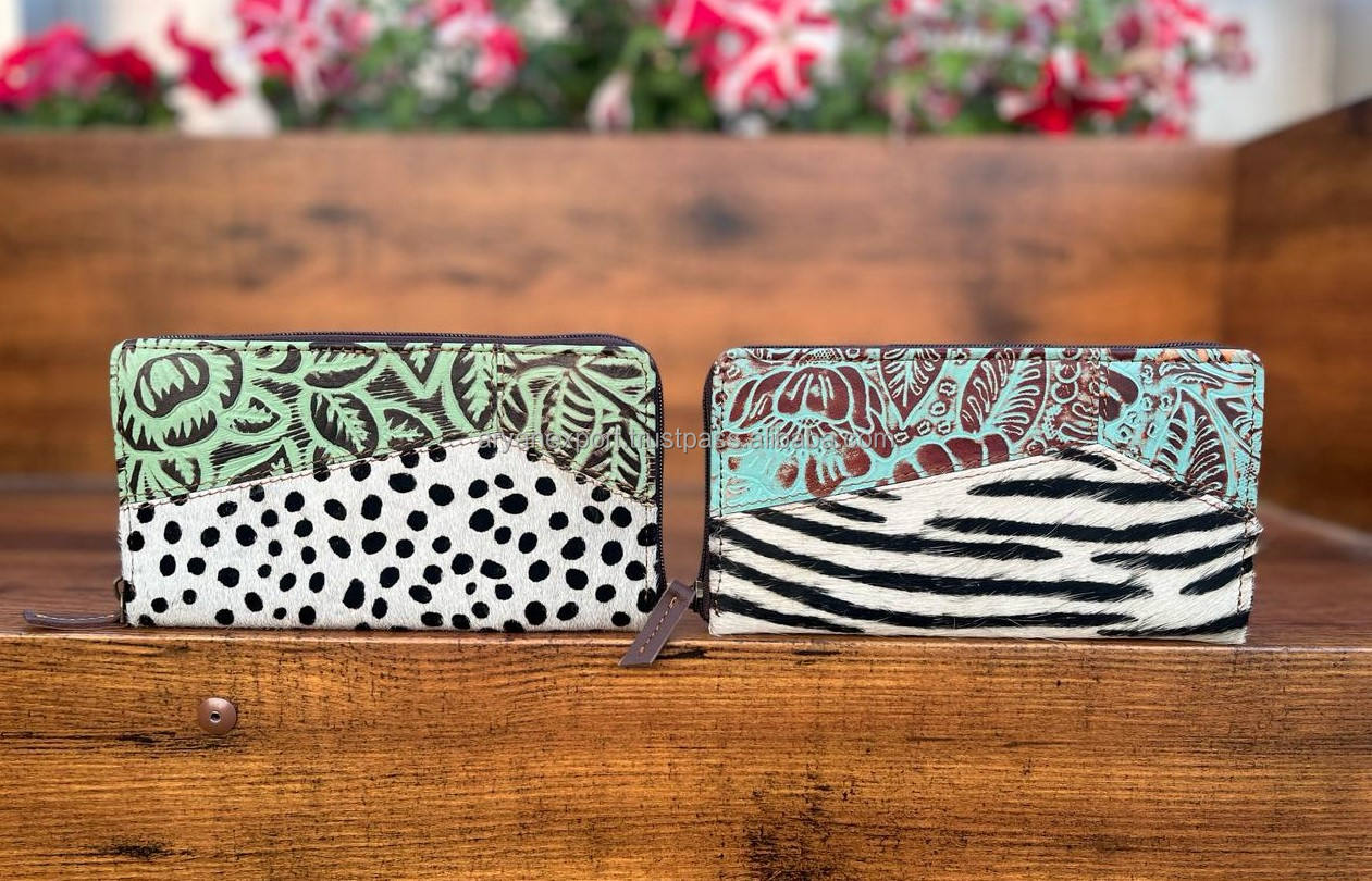 Brown With Turquoise Embossed