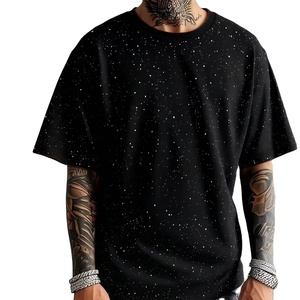 เสื้อยืดผู้ชายประดับเพชร ผ้าฝ้ายเนื้อนุ่ม ปรับแต่งได้เต็มที่ ราคาถูก - Product Image 1
