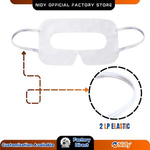 Masque facial jetable NIDY pour casque VR, hygiénique, en tissu non tissé SMS, imperméable, masque pour les yeux, casque VR respirant, absorbant la transpiration - Product Image 2