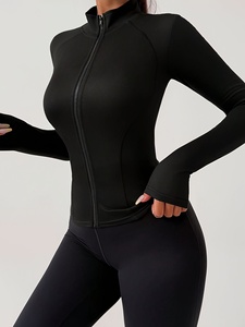Womens Flex Motion Yoga <b>Jacket</b> Premium Athletic <b>Workout</b> Fitness Sportswear Custom Logo OEM ODM Private Label Factory Wholesale - Product Image 4