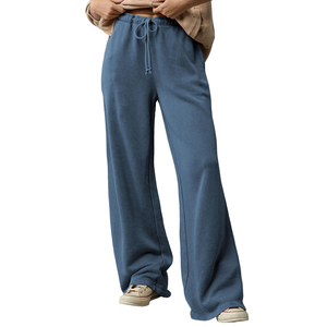 2026 New Design Ladies <b>summer</b> Outdoor Sports Jogger Elastic-Waisted Color Wide-Leg <b>Pants</b> Women Casual Wide Leg Loose <b>Pants</b> - Product Image 1