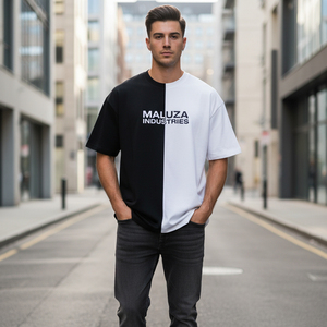 T-shirt Streetwear Oversize Homme Personnalisable en Coton Lourd Uni à Épaules Tombantes – Vente en Gros - Product Image 6