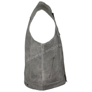 Chaleco de Motociclista para Hombre, Estilo Swat, Cuero Vacuno Premium, Cintura Ajustable y Bolsillos Ocultos, Chalecos 2026 - Product Image 4