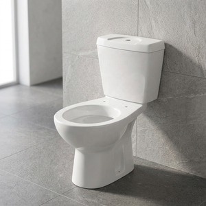 Export Quality Two Piece S <b>Trap</b> Ceramic Bathroom Toilet Ghana Close Coupled Water Closet WC System - Product Image 5