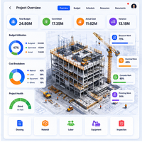 ERP Avanzado para la Construcción, Gestión de Proyectos, Seguimiento del Personal, Integración de Pagos Seguros, Linux, Mac, Stock, Internet