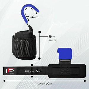 สายรัดข้อมือนีโอพรีนแบบมีตะขอสำหรับยกน้ำหนัก เพิ่มพลังในการออกกำลังกาย - Product Image 6