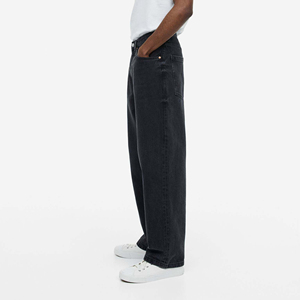 Jeans Premium para Hombre en Lavado Oscuro – Corte Regular, Cintura Alta, Pierna Recta |   Ropa Casual de Moda Urbana - Product Image 4