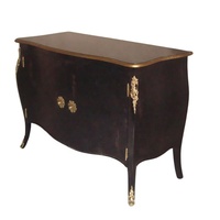 Aparador Clásico de Estilo Francés, Mueble de Comedor de Madera, Buffet con Acabado Envejecido, Diseñado para Hogares de Estilo Europeo