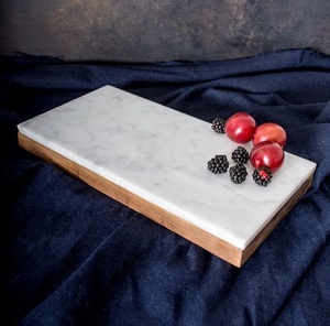 Marble Vanity Organizer Tray Rounded Edge <b>Decorative</b> Stone Tray Bathroom Counter Storage Tray Luxury Home Decor Accessories best - Product Image 5