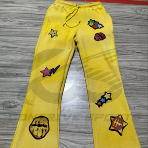 Wholesale Women's Jogger Vintage Heavyweight Fleece Sweatpants Trousers Custom DTF DTG Screen Printing Pants For Women's - Product Image 1