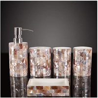Ensemble de salle de bain en résine fait main, accessoires de salle de bain tendance, cadeau, décoration de Noël pour la maison