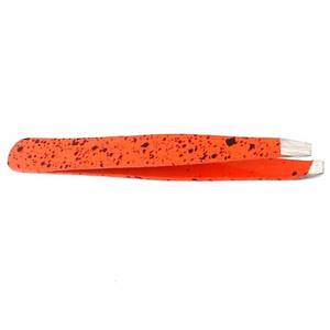 Pince à épiler en plastique orange moucheté avec pointes lisses, outil de précision - Product Image 6