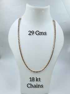 Chaîne de luxe en or massif 22 carats, maillons baril, 29 grammes, collier en or jaune véritable, style italien, bijoux de mariage pour hommes et femmes, sans placage - Product Image 2