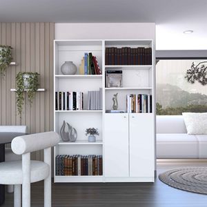 Veta 2 pezzi Set da soggiorno con 2 librerie bianche - Product Image 3