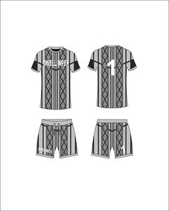 Tenue de football personnalisée par sublimation, été, 100 % polyester, respirante, légère, manches courtes, fabrication pakistanaise, vêtements en gros - Product Image 5