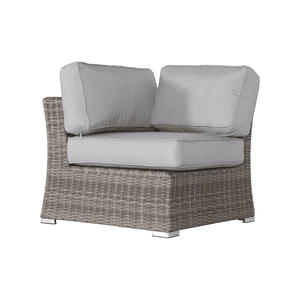 Canapé deux places en osier pour l'extérieur, entièrement assemblé, avec coussins, pour mobilier de patio - Product Image 5