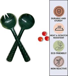 Cuillère à salade jetable faite à la main en résine pour accompagnements et salades, pour la maison et l'hôtellerie, prix de gros en Inde - Product Image 3