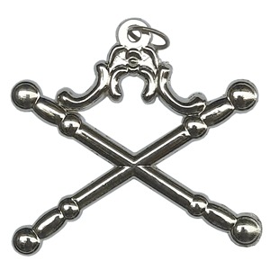Collar de cadena masónico para 12 oficiales de la Logia Azul con conjunto de joyas (Capellán) Tipo de metal: Latón Tipo de gema: Sin gema - Product Image 4