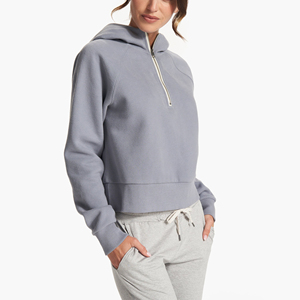 Sudadera Corta Holgada para Mujer, de Manga Larga, Suave, Estilo Informal, para Ejercicio, Baile, Fitness, Uso Diario y Descanso - Product Image 2