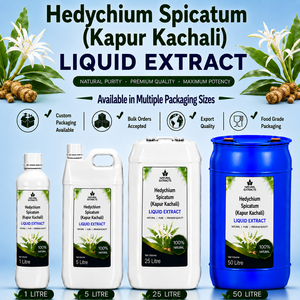 Extrait Liquide de Hedychium Spicatum Kapur Kachali – Complément Herbal Naturel Pur en Vrac - Product Image 1