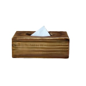 Caja de pañuelos de madera, cubierta rectangular de estilo nórdico, diseño independiente para decoración de mesa de oficina en casa, almacenamiento para escritorio - Product Image 5