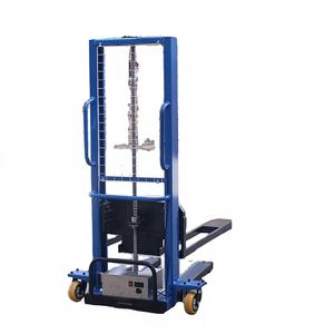 Mini <span class=keywords><strong>Stacker</strong></span> Pallet Truck Listrik Berkualitas Tinggi 1 Ton Untuk Gudang, Forklift Populer - Product Image 2