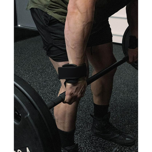 Weightlifting Wrist Support <b>Straps</b> Fitness Safety Weight Lifting Wrist <b>Strap</b> Custom Logo Metal Lifting Steel Hooks - Product Image 3