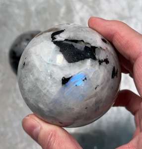 Rainbow Moonstone Crystal Sphere Eco-Friendly Handmade Polished Gemstone <b>Ball</b> Natural Stone for Home Decor Meditation Gift - Product Image 6