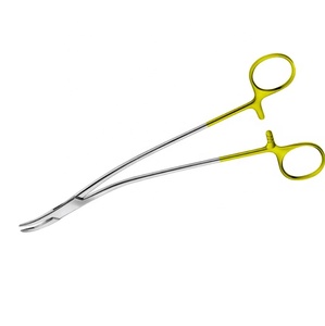 Soporte de aguja STRATTE DUROGRIP de grado quirúrgico TC salas laterales curvas 230 mm 9 "fórceps quirúrgicos de carburo de tungsteno - Product Image 4