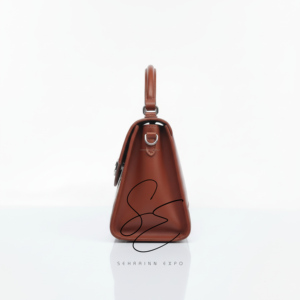 Bolso de mano de cuero genuino con grabado occidental para mujer, bandolera de piel de vaca Hairon, cartera de cuero floral hecha a mano con asa superior - Product Image 4