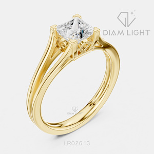 Bague de fiançailles en diamant de laboratoire de 0,75 carat, or blanc 14 carats, bague de mariage, bijoux fins, certifiée IGI - Product Image 6