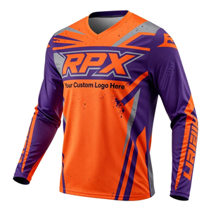 Camiseta de Motocross de Secado Rápido con Logotipo Personalizado, Camiseta de Carreras Sublimada, Ropa Deportiva de Manga Larga para Exteriores - Product Image 2