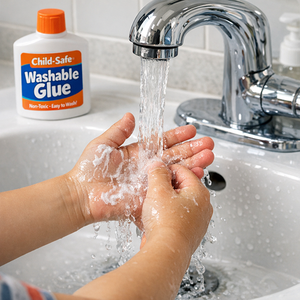 Pegamento Escolar No Tóxico de 20G, Pegamento Líquido Blanco Lavable para Manualidades en Papel, Adhesivo de Secado Rápido para Papelería de Oficina, Manualidades Infantiles - Product Image 5