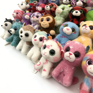 Set de Peluches de Animales con Ojos Brillantes, Surtidos, Coloridos, Mini y Grandes, Personalizados al por Mayor, Incluye Leopardo, Tigre, Gato, Perro, Mono, Búho - Product Image 6