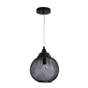Industrial Metal Mesh Pendant <b>Light</b> Round Black Hanging <b>Lamp</b> For Living Room Home Decorative Interior Pendant <b>Lamp</b> Lowest Prices - Product Image 4