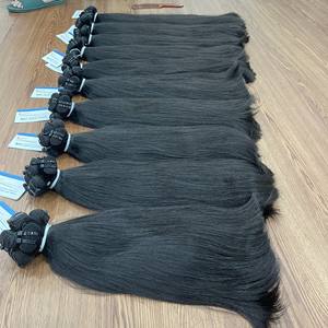 Oferta de Navidad: Extensiones de Cabello Humano Virgen Remy Vietnamita con Doble Trama a Máquina, 100% Natural, Liso, para Teñir y Permanente, Directo de Fábrica - Product Image 2