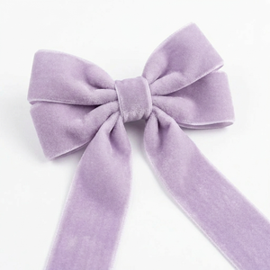 Cinta de Terciopelo de Una Cara Color Lavanda Pálido de 12 mm, Rollo de 50 Yardas para Envolver Regalos de Rakshabandhan, Decoración de Rakhi, Personalizable al por Mayor - Product Image 2