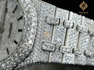 Reloj de Lujo para Hombre, Automático, con Diamantes, Caja Redonda de Acero Inoxidable de 40 mm, Visualización de Fecha Analógica, Correa de 16 mm, Luminoso, con Cierre Desplegable - Product Image 4