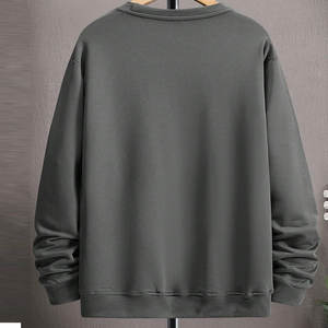 Sweat-shirt homme pas cher de haute qualité, col rond, personnalisé, en coton uni, manches longues - Product Image 3