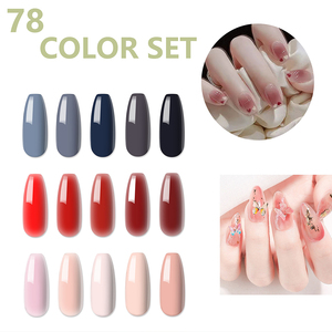 78 Colors Uv Gel <b>Nail</b> Polish <b>Set</b> Wholesale with Matte Top Coat HEMA/TPO Free 15ml UV Nude Gel <b>Nail</b> Kits - Product Image 5