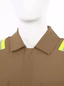 Wholesale <b>Waterproof</b> Polyester/Cotton High Visibility Reflective Safety Coveralls LED Flash for High Safety <b>Work</b> Environments - Product Image 5