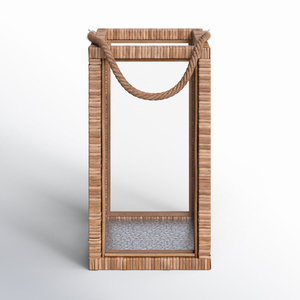 Willow Rattan Camping Lantern-Iluminación exterior duradera y elegante - Product Image 1
