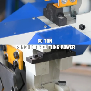 Máquina Punzonadora, Cortadora y Entalladora Hidráulica para Trabajos de Hierro, Equipo de Fabricación de Metal de Uso Pesado Semiautomático Industrial - Product Image 5