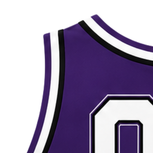 Haut court de cheerleading pour femme, violet, blanc et argenté, sans manches, col en V, pour performance athlétique, uniforme d'équipe de cheerleading, compétition sportive - Product Image 5