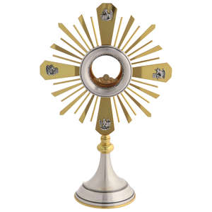 Monstranza de Latón Duradero, Monstranza de Latón Sólido, Monstranza Decorativa, Decoración para la Adoración Eucarística en el Santuario de la Iglesia - Product Image 5