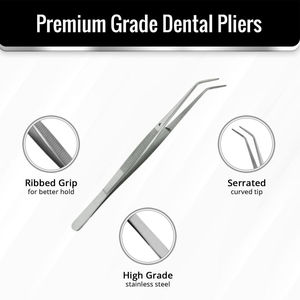 Professional Dental Cotton Pliers Stainless Steel Tweezers Oral Surgery Instruments Dental Cotton Pliers CE ISO By Grip Surgical - Product Image 5