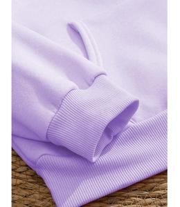 Nueva llegada de sudaderas con capucha para mujer, 100% algodón, manga larga, cuello caído, estampadas, cómodas, para invierno, personalizables - Product Image 3